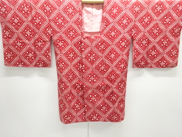 本総絞り　花菱模様道行コート